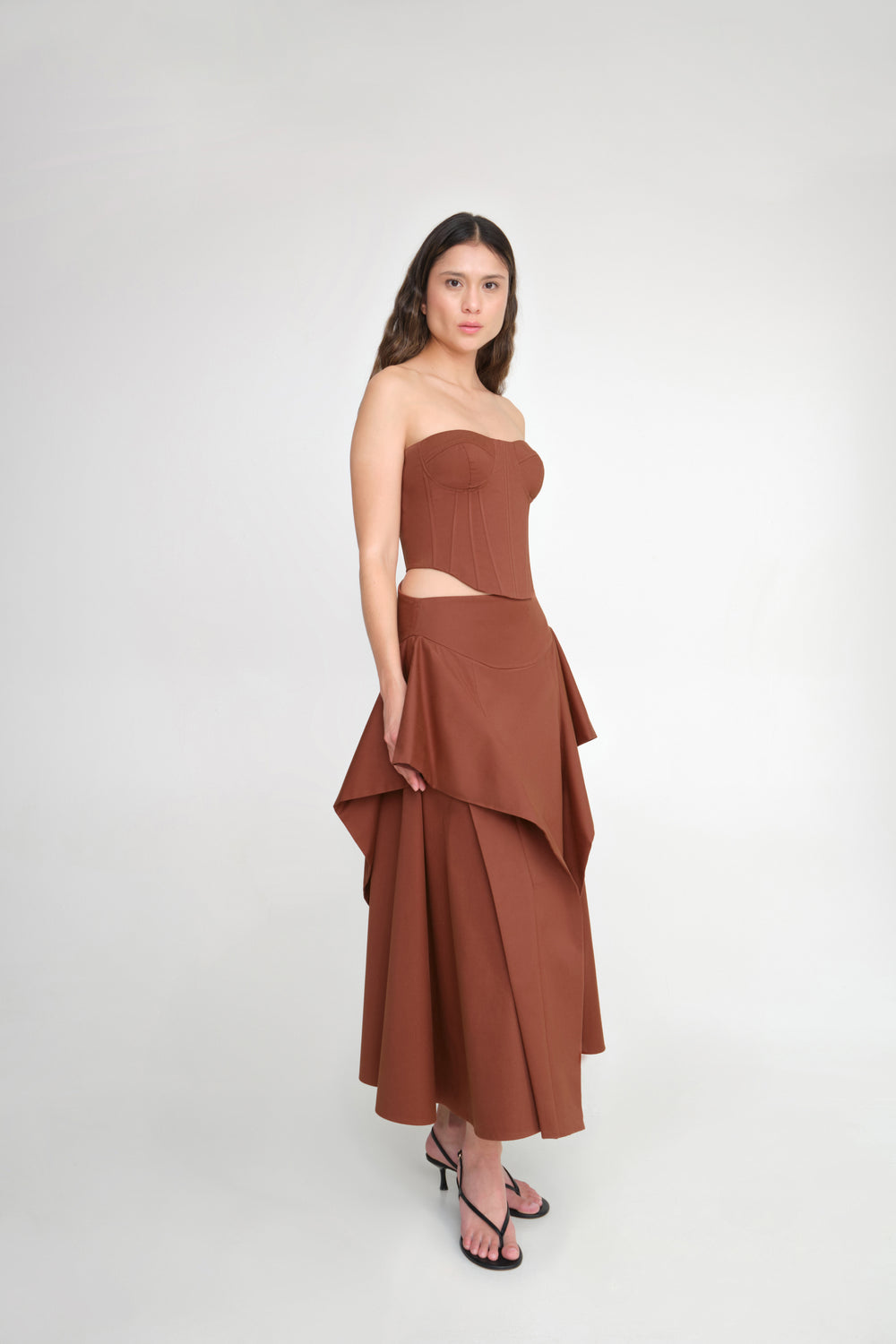 'MEMORIA' MIDI SKIRT