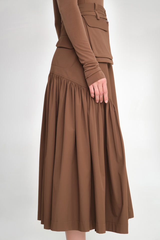 'SUPERFICIE' MIDI SKIRT