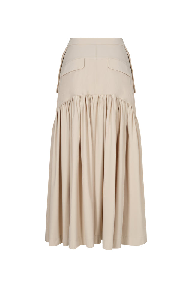 'SUPERFICIE' MIDI SKIRT