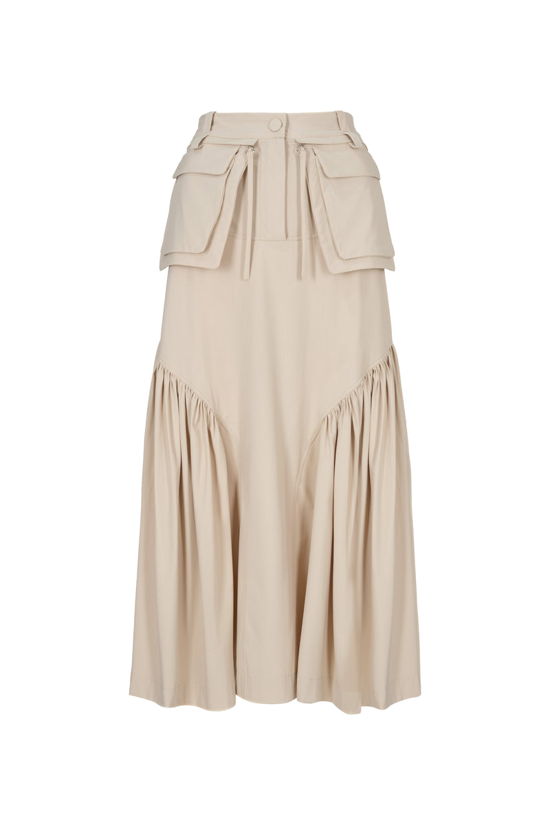 'SUPERFICIE' MIDI SKIRT