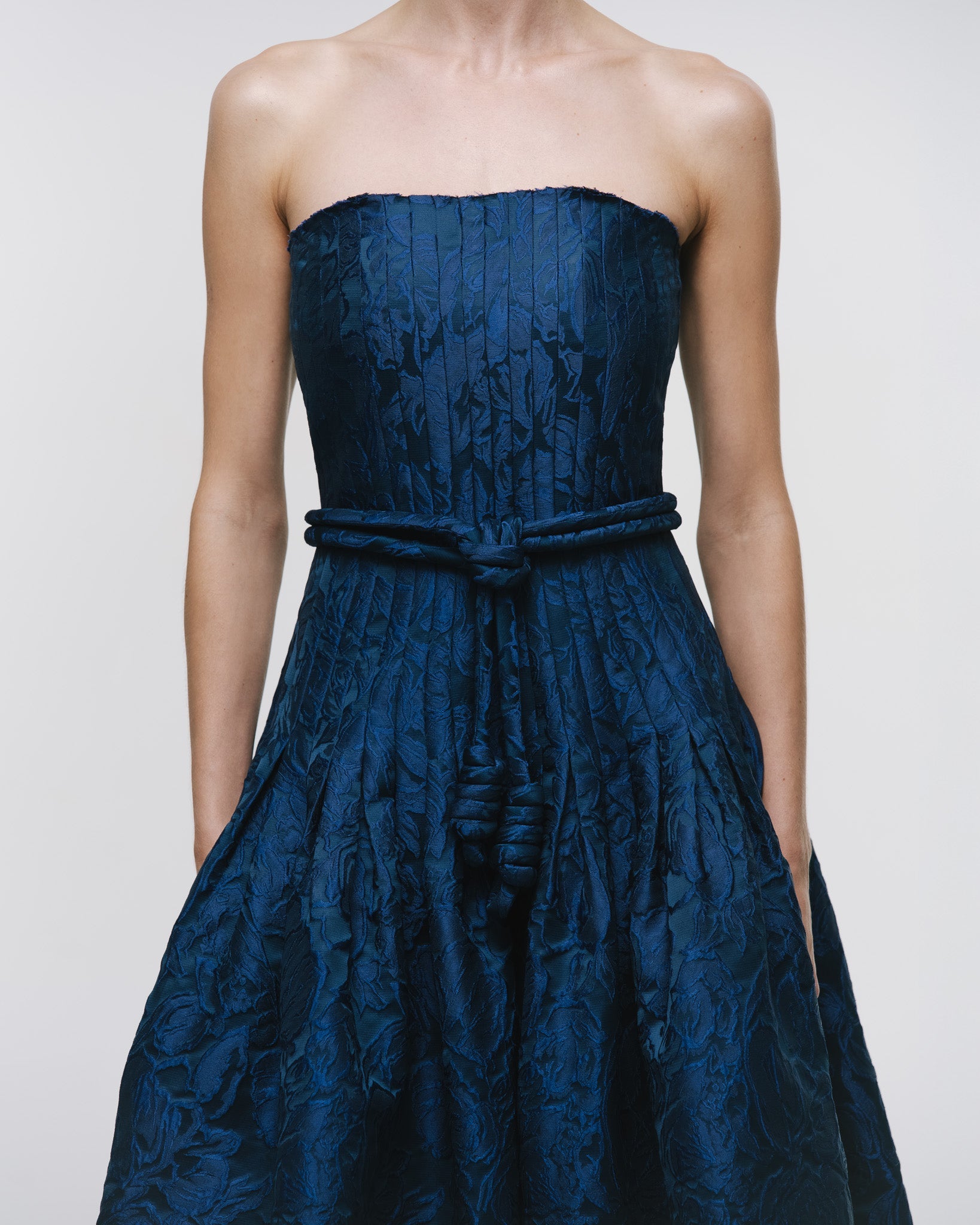 'CAMELIA' MIDI DRESS WITH BELT