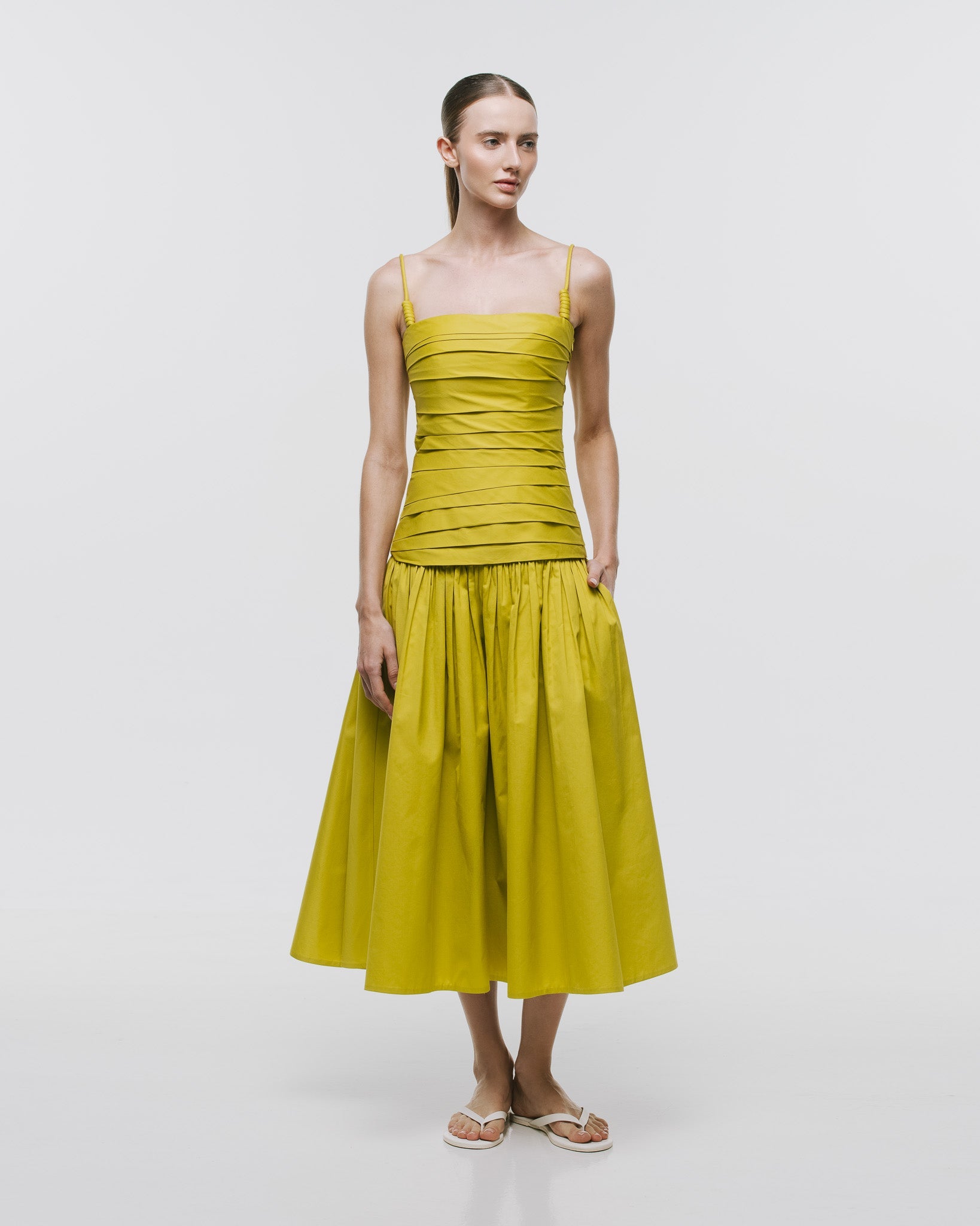 'TRAZOS' MIDI DRESS