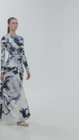 'YANG' MIDI SKIRT