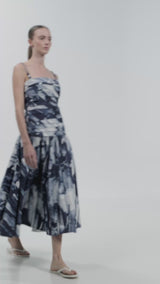 'TRAZOS' MIDI DRESS